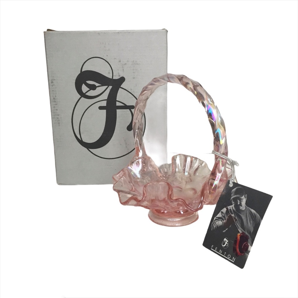 FENTON Glass Basket